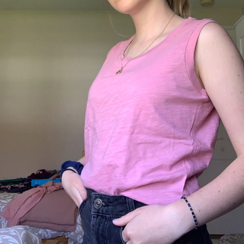 Madewell pink tank top
